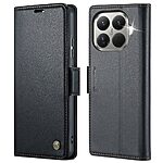 Θήκη Xiaomi 15T Pro 5G - CASEME 023 - Flip Πορτοφόλι από Συνθετικό Δέρμα (PU) με TPU - Μαύρο - RFID/Wallet/Stand