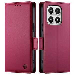 Θήκη Xiaomi 17 5G - OEM - Flip Πορτοφόλι από Συνθετικό Δέρμα (PU) με TPU - Κόκκινο - Wallet/Stand