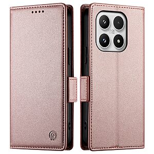 Θήκη Xiaomi 17 5G - OEM - Flip Πορτοφόλι από Συνθετικό Δέρμα (PU) με TPU - Ροζ Χρυσό - Wallet/Stand