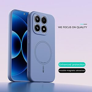 ΘΗΚΕΣ ΚΙΝΗΤΩΝ ΑΞΕΣΟΥΑΡ LG G4c 46 Θήκη Xiaomi 17 5G - ABEEL - Πλάτη Σιλικόνης - Γαλάζιο - MagSafe - Εικόνα 2