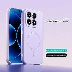 ΘΗΚΕΣ ΚΙΝΗΤΩΝ ΑΞΕΣΟΥΑΡ LG G4c 52 Θήκη Xiaomi 17 5G - ABEEL - Πλάτη Σιλικόνης - Μωβ - MagSafe - Εικόνα 2