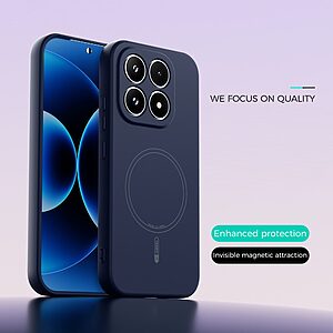 ΘΗΚΕΣ ΚΙΝΗΤΩΝ ΑΞΕΣΟΥΑΡ LG G4c 50 Θήκη Xiaomi 17 5G - ABEEL - Πλάτη Σιλικόνης - Μπλε - MagSafe - Εικόνα 2