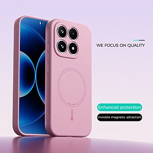 ΘΗΚΕΣ ΚΙΝΗΤΩΝ ΑΞΕΣΟΥΑΡ LG G4c 54 Θήκη Xiaomi 17 5G - ABEEL - Πλάτη Σιλικόνης - Ροζ - MagSafe - Εικόνα 2