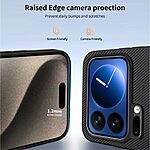 Θήκη Xiaomi 17 Pro 5G - WANLONFENG TQ Series - Σκληρή Θήκη PC+TPU - Μαύρο - MagSafe - Εικόνα 3