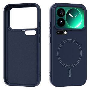 Θήκη Xiaomi 17 Pro 5G - ABEEL - Πλάτη Σιλικόνης - μπλε σκούρο - MagSafe