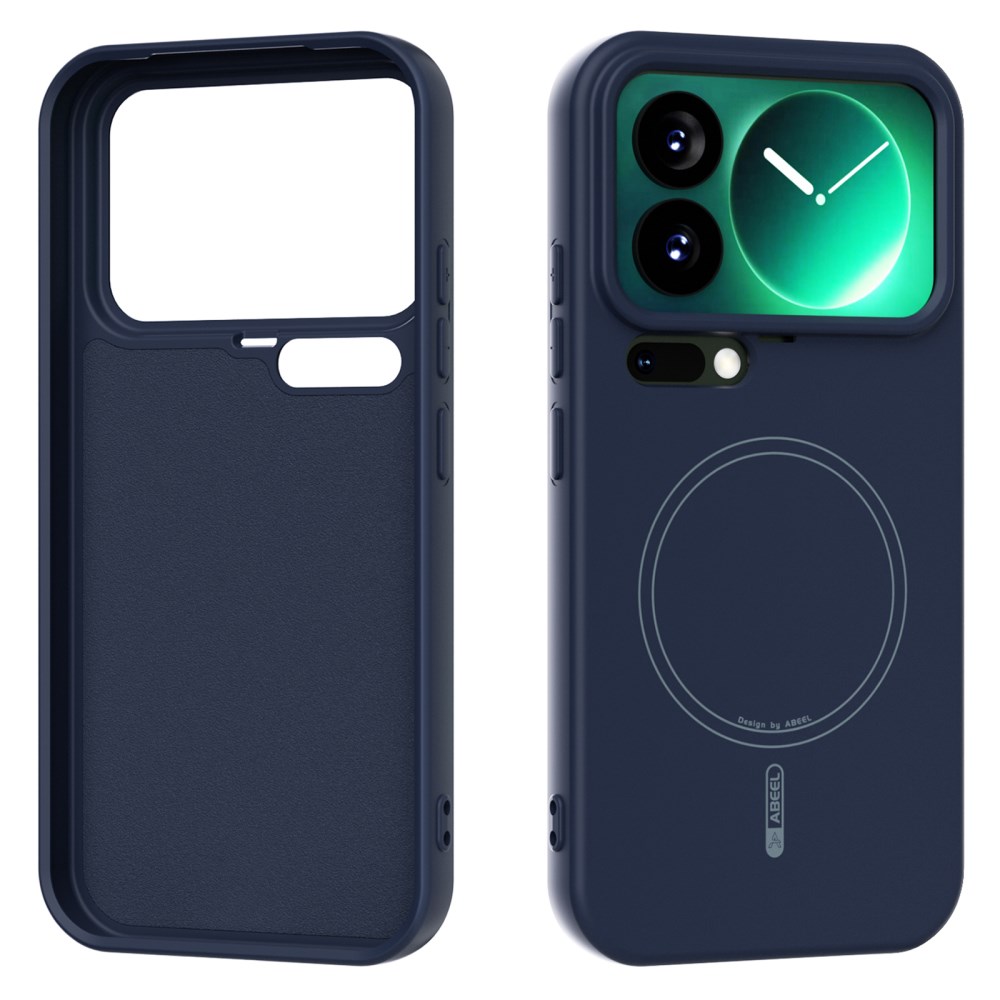 Θήκη Xiaomi 17 Pro 5G - ABEEL - Πλάτη Σιλικόνης - μπλε σκούρο - MagSafe Θήκη Xiaomi 17 Pro 5G - ABEEL - Πλάτη Σιλικόνης - μπλε σκούρο - MagSafe