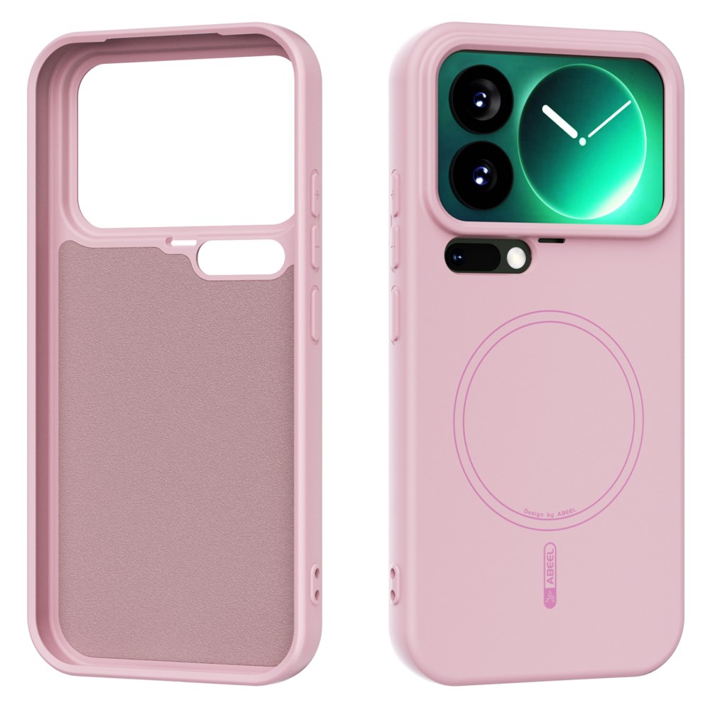 Θήκη Xiaomi 17 Pro 5G - ABEEL - Πλάτη Σιλικόνης - Ροζ - MagSafe Θήκη Xiaomi 17 Pro 5G - ABEEL - Πλάτη Σιλικόνης - Ροζ - MagSafe