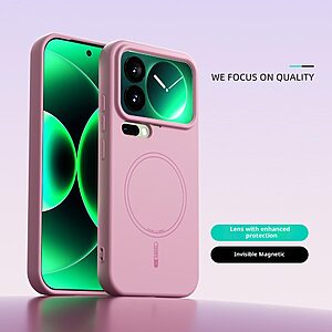 ΘΗΚΕΣ ΚΙΝΗΤΩΝ ΑΞΕΣΟΥΑΡ HUAWEI Y6 2017 56 Θήκη Xiaomi 17 Pro 5G - ABEEL - Πλάτη Σιλικόνης - Ροζ - MagSafe - Εικόνα 2