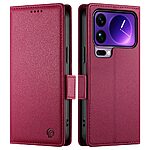 Θήκη Xiaomi 17 Pro Max 5G - OEM - Flip Πορτοφόλι από Συνθετικό Δέρμα (PU) με TPU - κόκκινο - Wallet/Stand