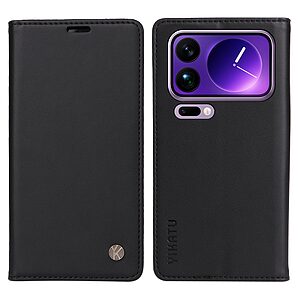 ΘΗΚΕΣ ΚΙΝΗΤΩΝ ΑΞΕΣΟΥΑΡ ASUS 31 Θήκη Xiaomi 17 Pro Max 5G - YIKATU - Flip Πορτοφόλι από Συνθετικό Δέρμα (PU) με TPU - Μαύρο - Wallet/Stand