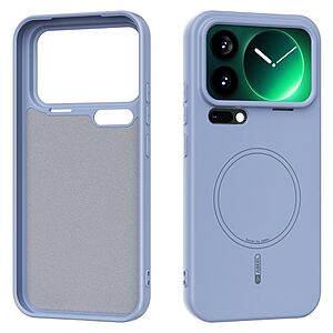 Θήκη Xiaomi 17 Pro Max 5G - ABEEL - Πλάτη Σιλικόνης - Γαλάζιο - MagSafe