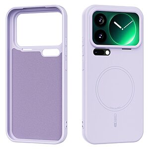 Θήκη Xiaomi 17 Pro Max 5G - ABEEL - Πλάτη Σιλικόνης - Μωβ - MagSafe