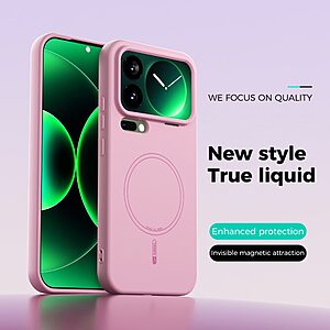 Θήκες Κινητών Αξεσουάρ Xiaomi Redmi 5 4 Θήκη Xiaomi 17 Pro Max 5G - ABEEL - Πλάτη Σιλικόνης - Ροζ - MagSafe - Εικόνα 2