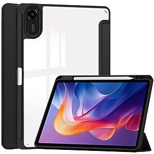 Θήκη Xiaomi Redmi Pad 2 - OEM - Flip Θήκη από Συνθετικό Δέρμα (PU) με PC - Μαύρο - Auto Sleep/Stand