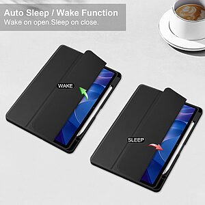 ΘΗΚΕΣ ΚΙΝΗΤΩΝ ΑΞΕΣΟΥΑΡ HUAWEI G8 33 Θήκη Xiaomi Redmi Pad 2 - OEM - Flip Θήκη από Συνθετικό Δέρμα (PU) με PC - Μαύρο - Auto Sleep/Stand - Εικόνα 2