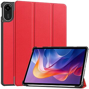 Θήκη Xiaomi Redmi Pad 2 - OEM - Flip Θήκη από Συνθετικό Δέρμα (PU) - Κόκκινο - Stand