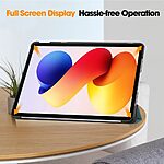 Θήκη Xiaomi Redmi Pad 2 Pro - OEM - Πλάτη από Συνθετικό Δέρμα (PU) με PC - Λαδί - Stand - Εικόνα 3