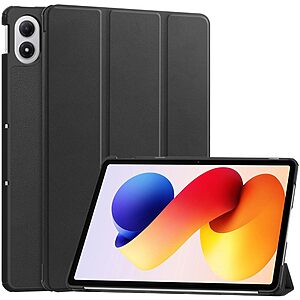 Θήκη Xiaomi Redmi Pad 2 Pro - OEM - Flip Θήκη από Συνθετικό Δέρμα (PU) - Μαύρο - Stand