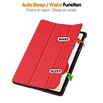 Θήκη Xiaomi Redmi Pad 2 Pro - OEM - Flip Θήκη από Συνθετικό Δέρμα (PU) - Κόκκινο - Stand - Εικόνα 4