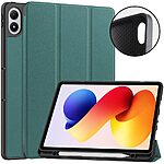 Θήκη Xiaomi Redmi Pad 2 Pro - OEM - Flip Θήκη από Συνθετικό Δέρμα (PU) με TPU - Λαδί - Stand - Εικόνα 2