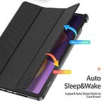 Θήκη Xiaomi Redmi Pad 2 - DUX DUCIS Domo Series - Flip Θήκη από Συνθετικό Δέρμα (PU) - Μαύρο - Stand - Εικόνα 6