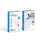 Power bank Veger C11C - 10,000mAh 35W PD με Digital Display και ενσωματωμένα καλώδια Non-MFI Lightning & USB-C Cable - λευκό - Εικόνα 4