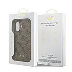Θήκη Guess classic 4G logo TPU και επικάλυψη δερματίνης για iPhone 17 καφέ - Εικόνα 4