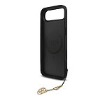 Θήκη Guess Magsafe Charm Series με σχέδιο 4G logo TPU επικάλυψη δερματίνης και κομψό κρεμαστό φυλαχτό για iPhone Air μαύρο - Εικόνα 3