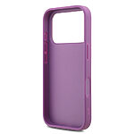 Θήκη Guess με χρυσό 4G metal logo TPU και επικάλυψη glitter και υπογραφή Guess για iPhone 17 Pro μωβ - Εικόνα 3