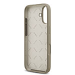 Θήκη Guess σιλικόνης classic metal 4G logo και υπογραφή Guess για iPhone 17 καφέ - Εικόνα 3