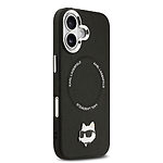 Θήκη Karl Lagerfeld Magsafe Choupette Pin logo για iPhone 17 μαύρο - Εικόνα 2