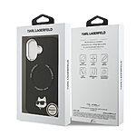 Θήκη Karl Lagerfeld Magsafe Choupette Pin logo για iPhone 17 μαύρο - Εικόνα 4