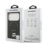 Θήκη Karl Lagerfeld Magsafe Choupette Pin logo για iPhone 17 Pro Max μαύρο - Εικόνα 4