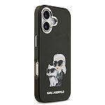 Θήκη Karl Lagerfeld Magsafe με IML Aquarelle Karl & Chouppette logo για iPhone 17 μαύρο - Εικόνα 2