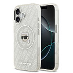 Διάφανη θήκη με iconic Karl Lagerfeld logo και μοναδικό IML Aquarelle pattern - Συμβατή με Magsafe για εύκολη ασύρματη φόρτιση και premium στυλ