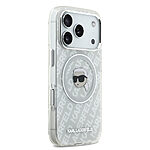 Θήκη Karl Lagerfeld Magsafe με IML Aquarelle Karl Lagerfeld logo και επιγραφή Karl Lagerfeld για iPhone 17 Pro γκρι - Εικόνα 2