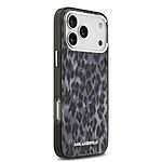 Θήκη Karl Lagerfeld Magsafe με IML Aquarelle σχέδιο Leopard και επιγραφή Karl Lagerfeld για iPhone 17 Pro Max μαύρο - Εικόνα 2