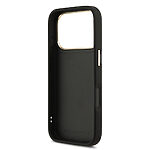 Θήκη Karl Lagerfeld Magsafe με χρυσή μεταλλική ανάγλυφη υπογραφή Karl και χρυσά πλαινά κουμπιά για iPhone 17 Pro μαύρο - Εικόνα 3