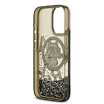 Θήκη Karl Lagerfeld Magsafe με liquid glitter & Choupette logο για iPhone 17 μαύρο - Εικόνα 3