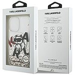 Θήκη Karl Lagerfeld Magsafe με liquid glitter & Choupette logο για iPhone 17 - Εικόνα 4