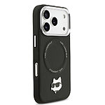 Θήκη Karl Lagerfeld Magsafe με metal Choupette logο και strap λαιμού για iPhone 17 Pro Max μαύρο - Εικόνα 2