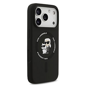 Θήκη Karl Lagerfeld σιλικόνης Magsafe με Karl & Chouppette logos για iPhone 17 Pro μαύρο - Εικόνα 2