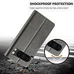 Θήκη Google Pixel 10 Pro XL 5G - LC.IMEEKE - Flip Πορτοφόλι από Συνθετικό Δέρμα (PU) με TPU - Γκρι - Wallet/Stand - Εικόνα 2