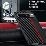 Θήκη Google Pixel 10 Pro XL 5G - OEM - Σκληρή Πλάτη από Συνθετικό Δέρμα (PU) + PC - Μαύρο / Μπλε - Εικόνα 2