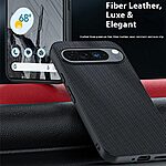 Θήκη Google Pixel 10 Pro XL 5G - OEM - Πλάτη από Συνθετικό Δέρμα (PU) με PC - Μαύρο - Εικόνα 2