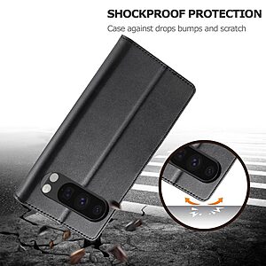 Θήκη Google Pixel 10 Pro XL 5G - LC.IMEEKE - Flip Πορτοφόλι από Συνθετικό Δέρμα (PU) με TPU - Μαύρο - Wallet/Stand - Εικόνα 2
