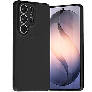 Θήκες Κινητών Αξεσουάρ Vodafone Smart 4 Mini 16 Μαύρη θήκη TPU με ενσωματωμένο δακτύλιο MagSafe και ανυψωμένη προστασία κάμερας - Soft-touch επιφάνεια που προσφέρει άνετο κράτημα και προστασία χωρίς όγκο