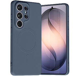 Θήκες Κινητών Αξεσουάρ Vodafone Smart 4 Mini 17 Κομψή θήκη σε navy μπλε απόχρωση με ματ φινίρισμα και ενσωματωμένη υποδοχή MagSafe - Ασφαλής λαβή χωρίς δακτυλικά αποτυπώματα και πλήρης πρόσβαση σε όλες τις λειτουργίες