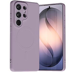 Θήκες Κινητών Αξεσουάρ Vodafone Smart 4 Mini 18 Κομψή μωβ θήκη με ματ φινίρισμα και ενσωματωμένη υποστήριξη MagSafe - Ανθεκτικό σιλικόνη TPU που προστατεύει από χτυπήματα χωρίς να προσθέτει όγκο