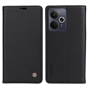 Θήκη Motorola Edge (2025) 5G / 60 Fusion 5G - YIKATU - Flip Πορτοφόλι από Συνθετικό Δέρμα (PU) με TPU - Μαύρο - Wallet/Stand